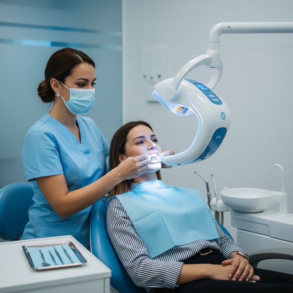 Blanqueamiento dental en casa o en clínica: ¿cuál conviene?